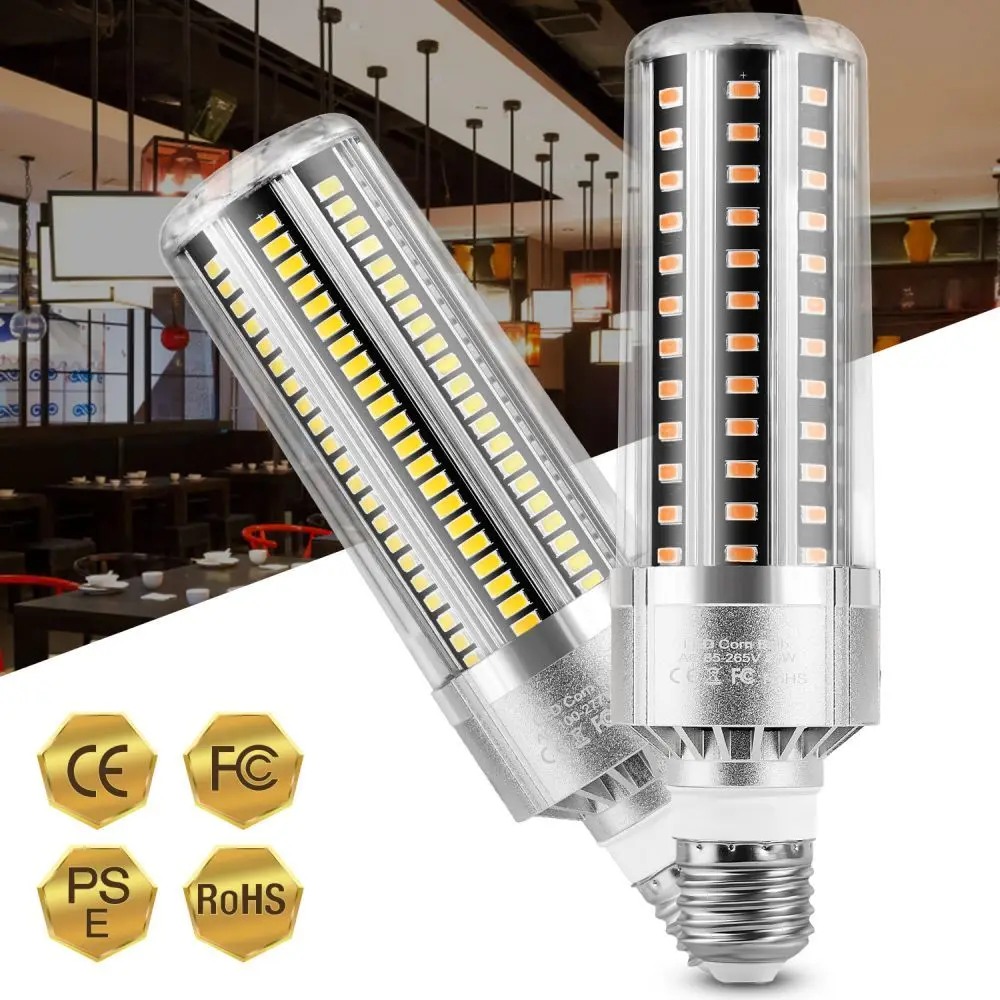 

E26 E27 LED Lamp Bulb 50W 54W Corn Lamp Chandelier Lighting 240V 6000 /6480LM Brightness Maislicht for Garages Basements