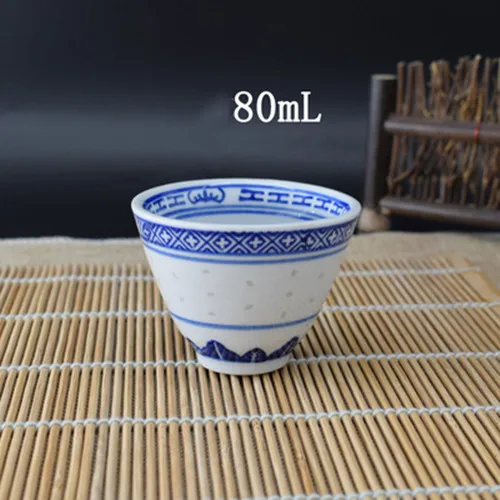 

Винтажная фарфоровая чашка с драконом, сине-белая, 80/150 мл