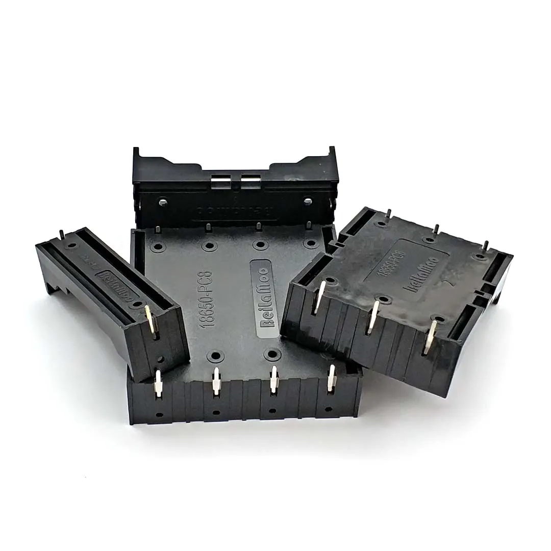 New Black DIY 1/2/3/4 Section Plastic Battery Case Holder Storage Box For 18650 Rechargeable 3.7V |