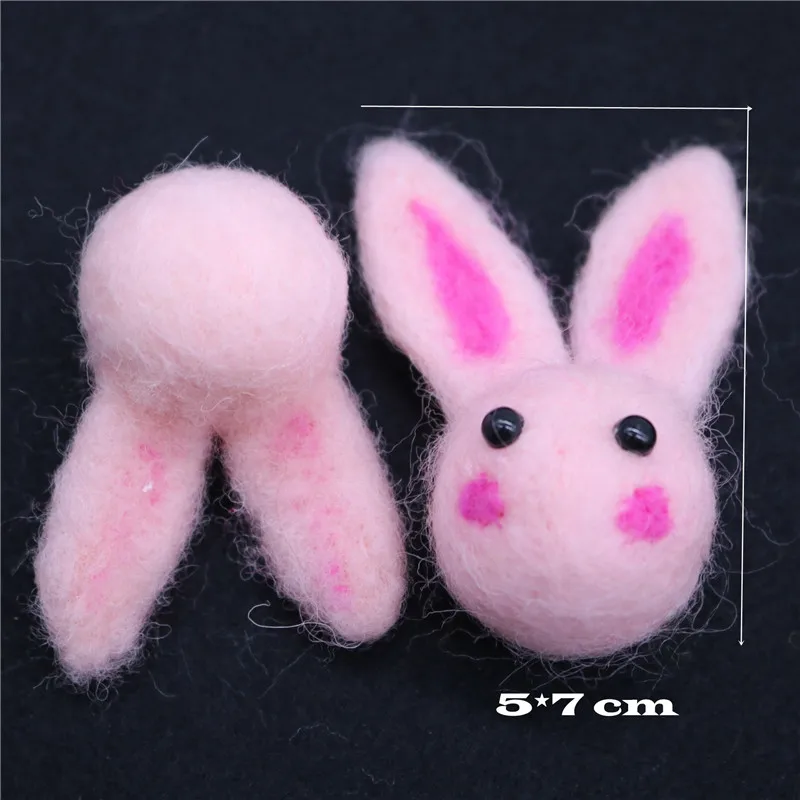 2 шт./лот шерстяного фетра изображением животных и птиц С цветочным принтом На