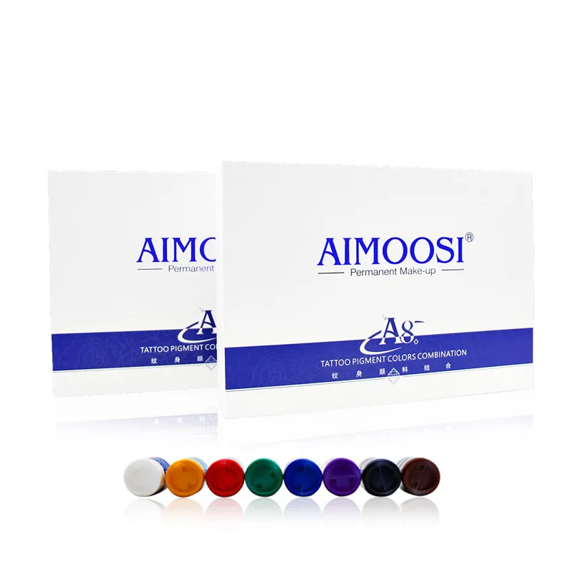 AIMOOSI тату чернила для тела набор микроблейдинг пигменты татуажа краска