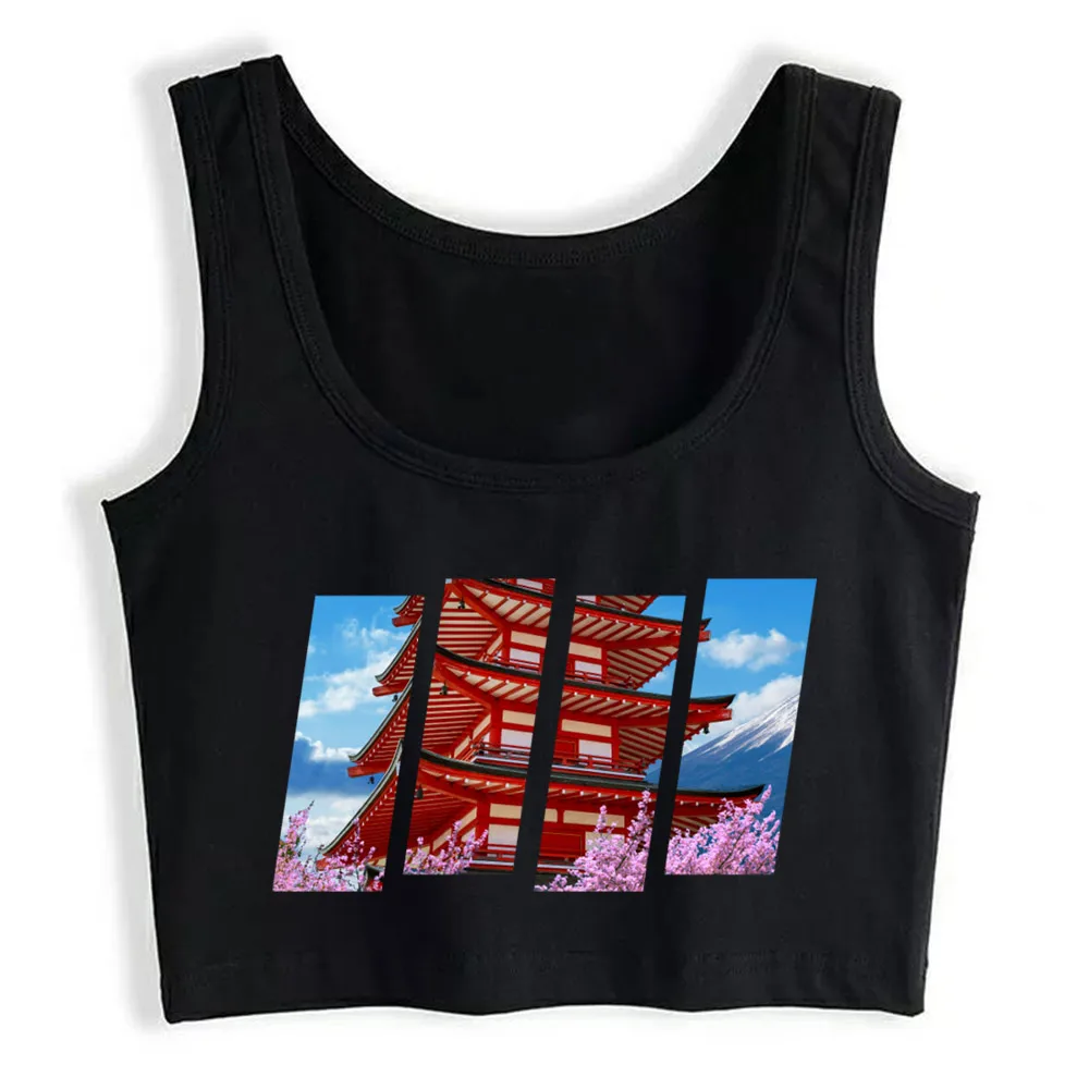 

Crop Top Women Japanese Aesthetics Style Tokyo Harajuku Tank Top Women Print Women Clothes