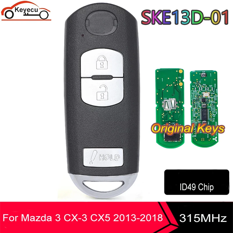 

Оригинальный трехкнопочный чип KEYECU OEM SKE13D-01 для Mazda 3