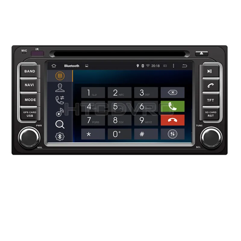 Автомагнитола YMODVHT 6 2 дюйма 8 ядер Android 9 0 7 1 для Toyota Alphard/RAV4/Camry/Corolla/Hilux/Yaris/Vios/high