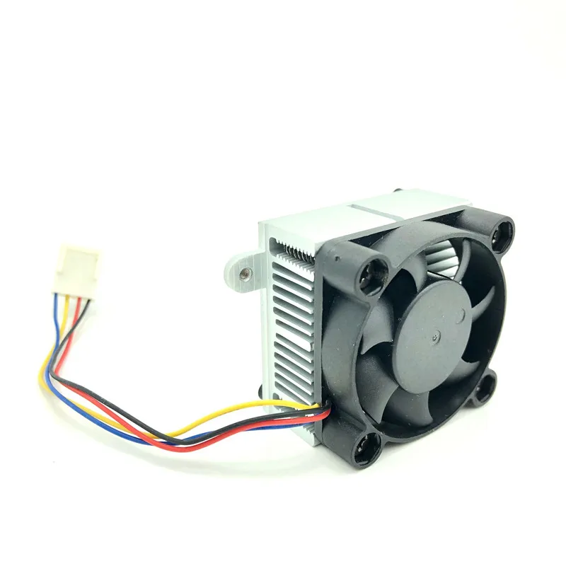 JIESAMMY 4CM Fan 12V with Aluminum Heatsink 40x40x10 MINI Cooler TWOBall bearing 40mm PWM Cooling radiator | Компьютеры и офис