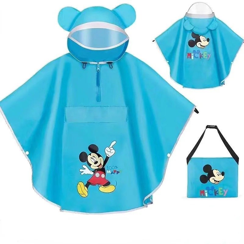 

Disney Mickey Kids Raincoat Frozen Raincoat Children Cartoon Poncho Single-person Rainwear/Raincoat/Rainsuit Boys Girls Poncho