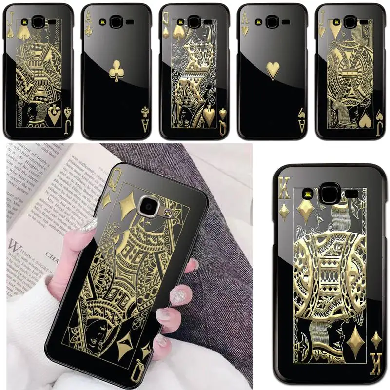 

Mirror Poker Play Cards Phone Case For Samsung Galaxy J200 J2 Prime J2 Pro J6 2018 J250 J4 Plus J415 J5 Prime J7