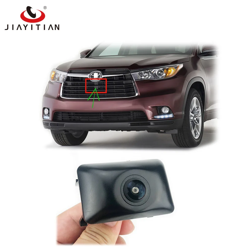 JIAYITIAN Автомобильная Передняя камера для Toyota Highlander XU50 2014 2015 2016 2017 CCD ночное видение
