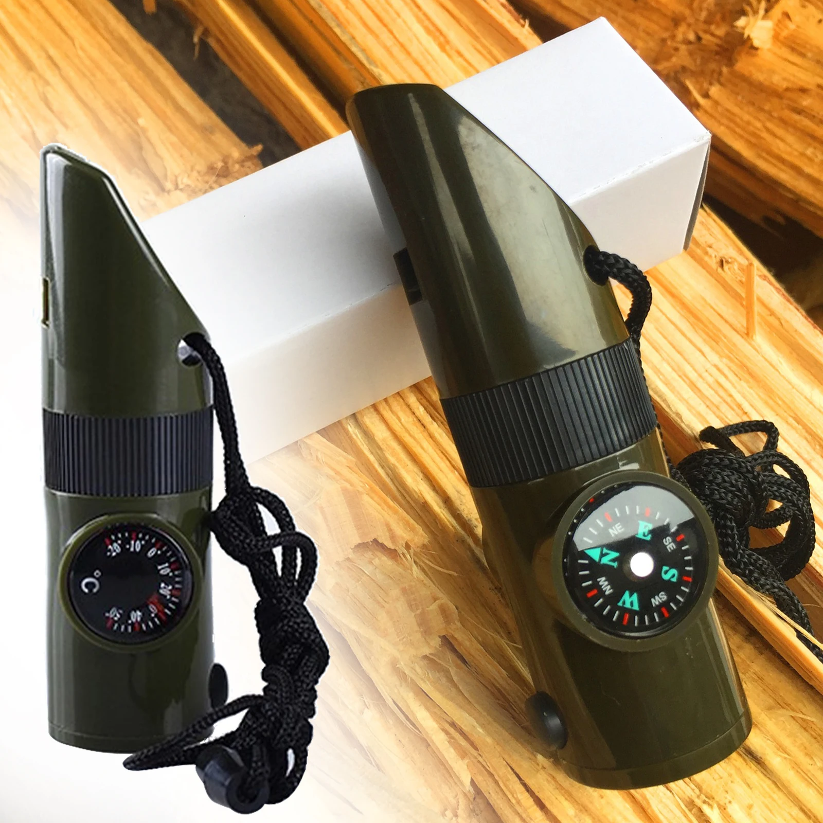 

1 шт., портативный брелок-свисток из нержавеющей стали