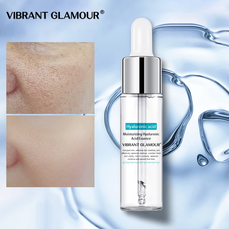 

VIBRANT GLAMOUR Hyaluronic Acid Face Serum Anti-Aging Shrink Pore Moisturizing Whitening Essence Face Cream Dry Skin Care 15ml