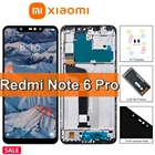 Оригинальный ЖК-дисплей 6,26 дюйма для Xiaomi Redmi Note 6 Pro, сенсорный экран для Redmi Note6 Pro M1806E7TG, сменный дисплей с рамкой