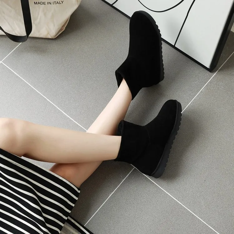 Женская обувь на высоком каблуке Вязаные шерстяные сапоги до колена Лоскутные