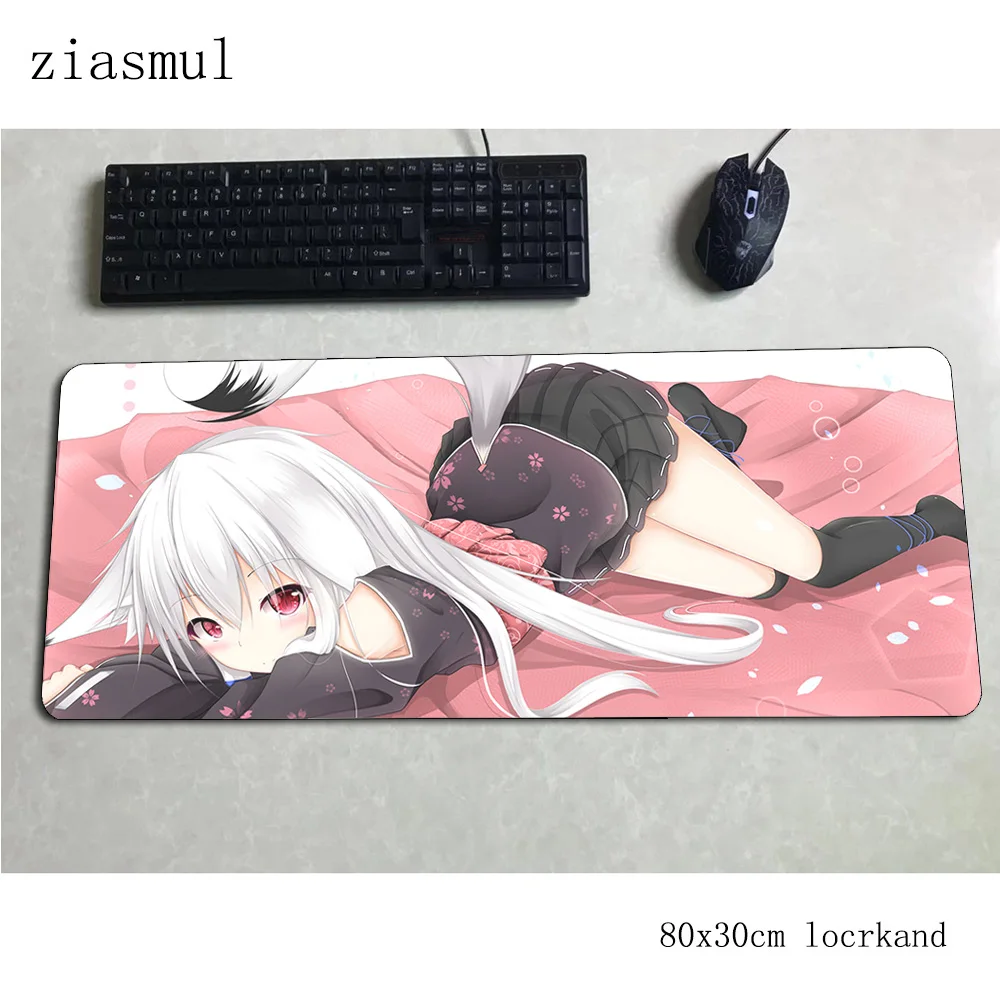 kawaii mouse pad 80x30cm mats Christmas Computer mat gaming accessories gifts large mousepad keyboard games pc gamer | Компьютеры и