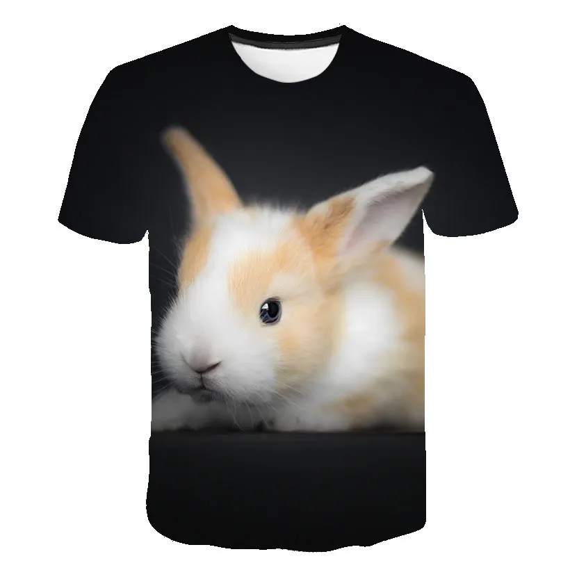 

Cute Rabbits Print T shirt For Girls Clothes Children Clothing tshirt Cartoon Anime Graphic T Shirts Kids Clothes boys T-shirt