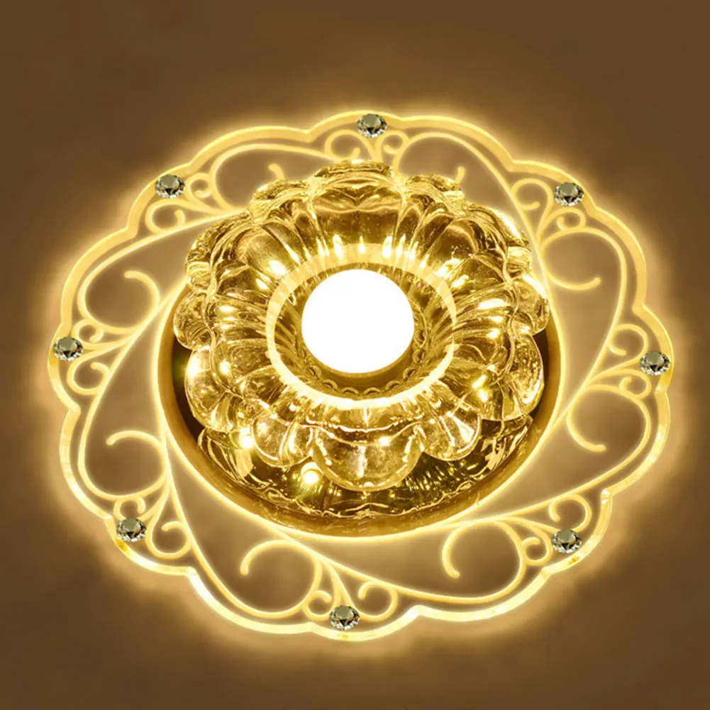 Внутренние светодиодный ные светильники Декор для дома подвесной кристалл