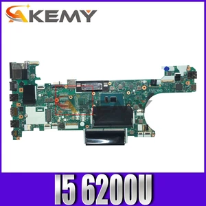 akemy ct470 nm a931 for lenovo thinkpad t470 notebook motherboard fru 01hw527 00ur437 cpu i5 6200u ddr4 100 test work free global shipping