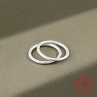 2020 new design 925 sterling silver ring korean ins trend wild style simple oval shape exquisite jewelry for girlfriend