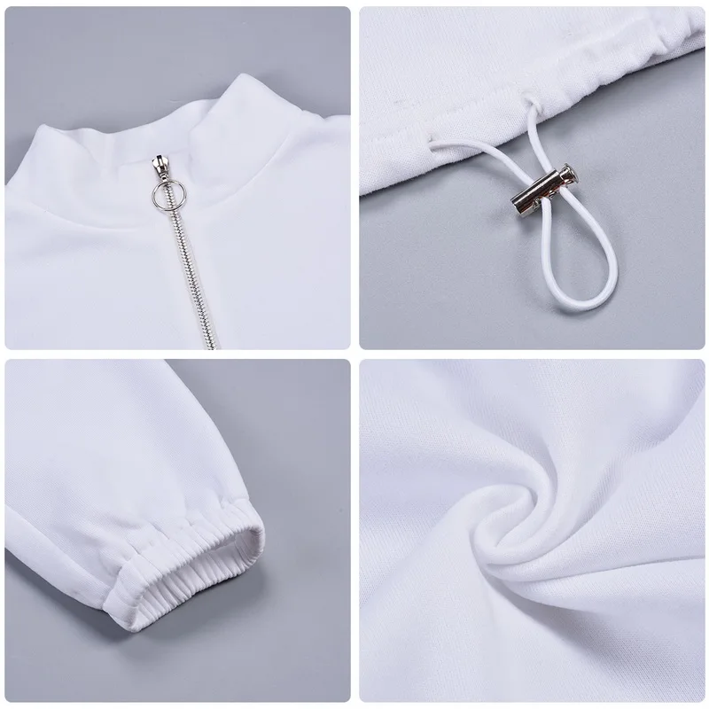 Женская Повседневная спортивная одежда из двух предметов топ на молнии с длинным