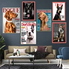 Обложки для журналов портреты для домашних животных художественные принты плакат модная собака Картина на холсте настенные картины для гостиной Детская Спальня Декор