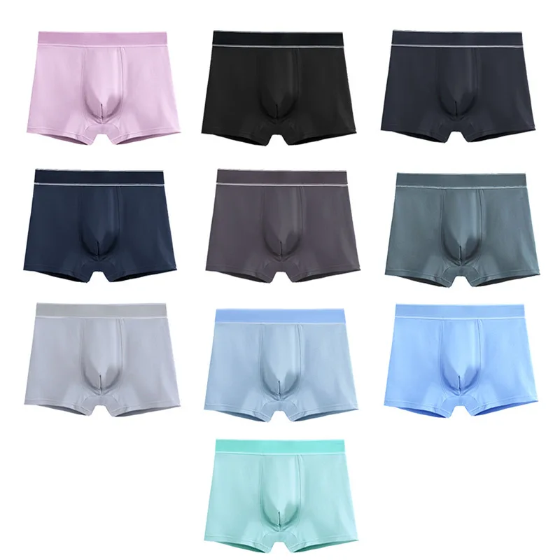 

Combed Cotton Underwear Solid Color Men's Underwear Pure Cotton Boxer Brief Boxer Shorts