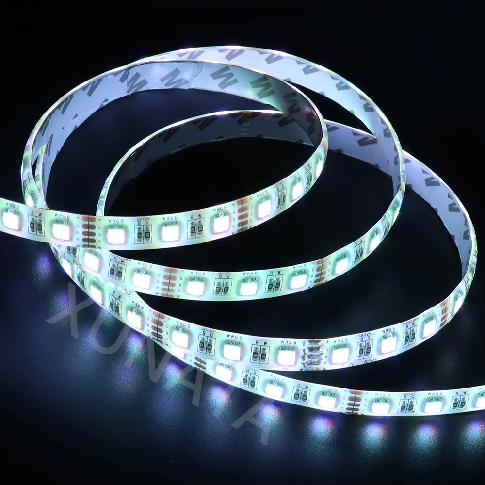4 цвета в 1 RGBW светодиодный светильник 12 В/24 В SMD 5050 RGB+ белый/теплый белый 5 м 60 светодиодный s/M 12 мм PCB водонепроницаемый светодиодный RGBWW