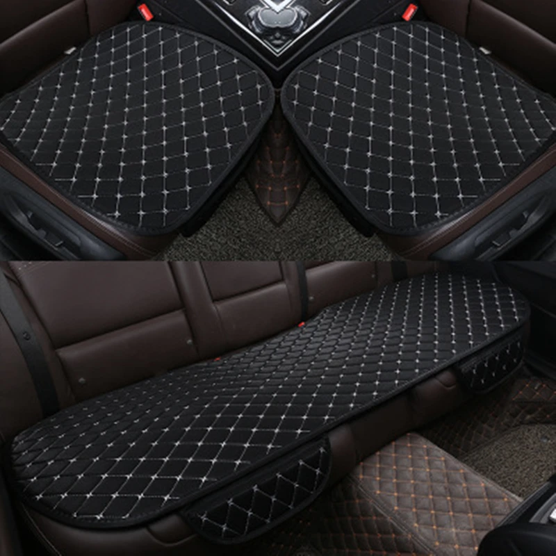 Льняные чехлы для автомобильных сидений переднее и заднее льняное полотно