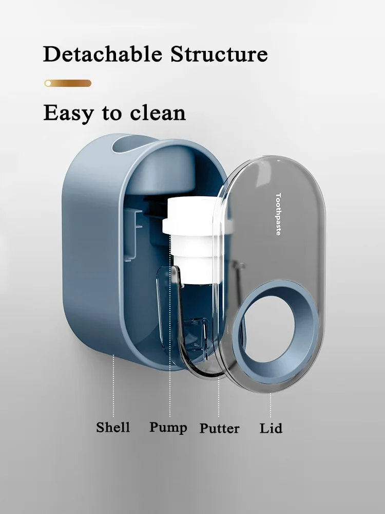 2021 fashion automatic toothpaste dispenser toothpaste squeezer wall mount toothpaste dispenser bathroom accessories set free global shipping