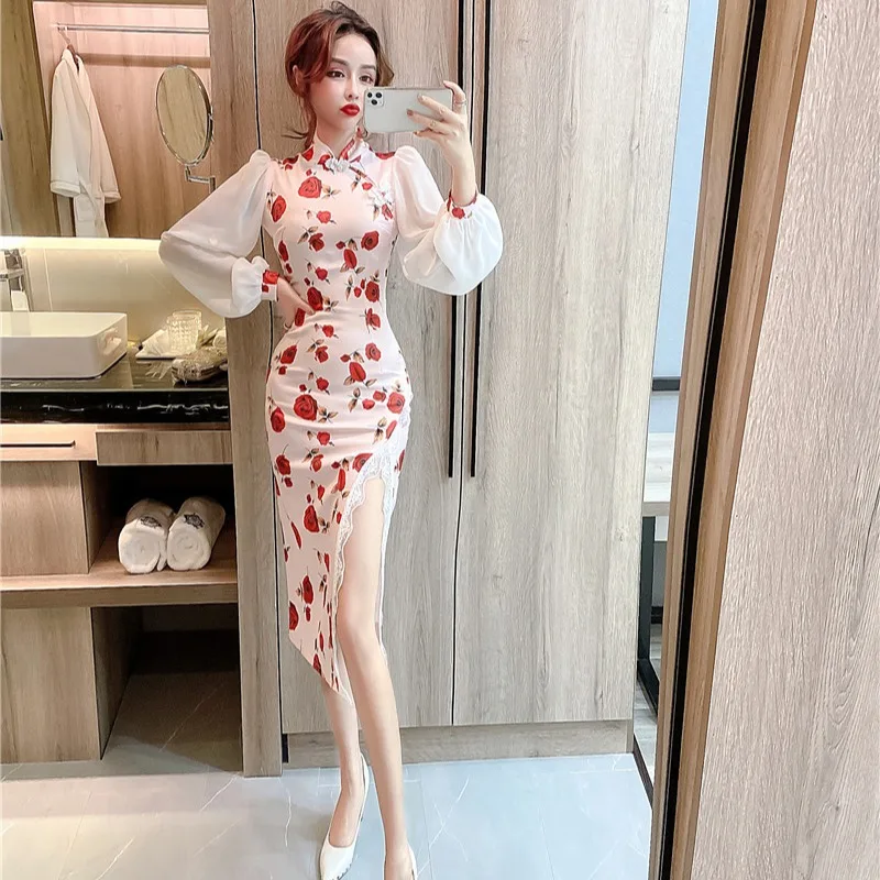 Элегантное пикантное улучшенное Модное шифоновое платье в стиле богини ретро с