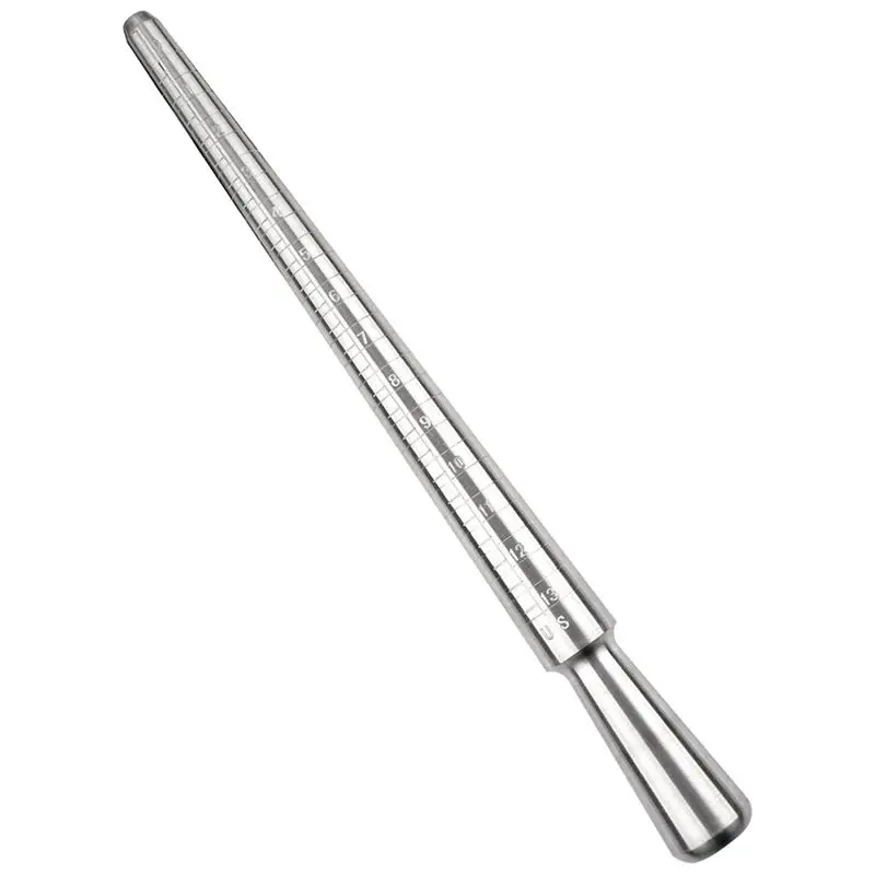 

Ring Size Measuring Tool with Metal Ring Mandrel, Ring Gauges Finger Sizer and Rubber Jewelry Hammer for Jewelry Making