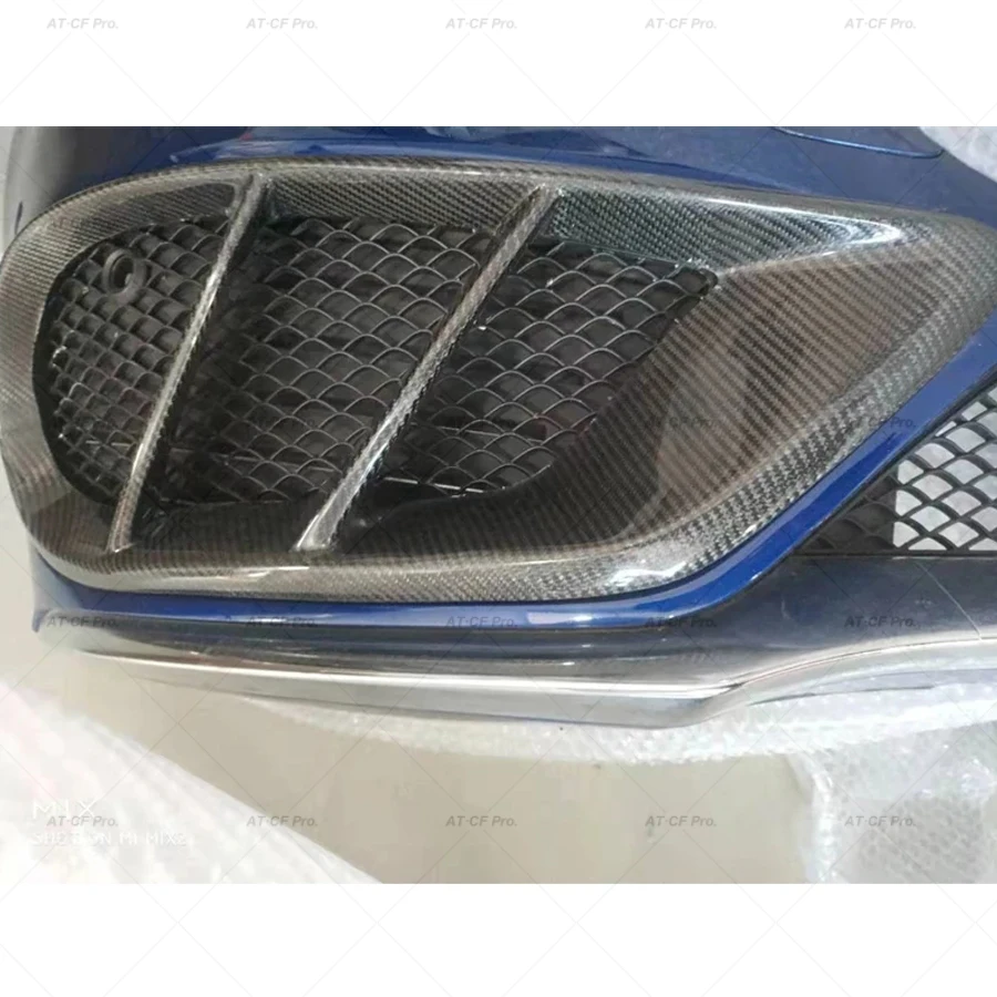 W205 FRP из углеродного волокна передний бампер Крышка вентиляционного отверстия