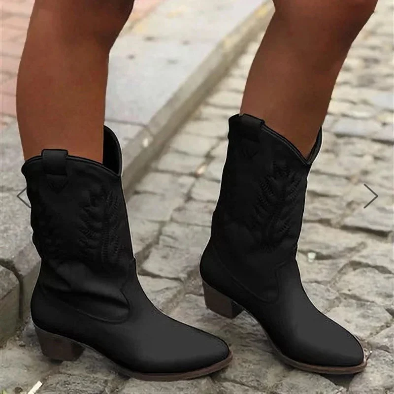 

Chelsea Boots Chunky Boots Women Winter Shoes Leather Ankle Boots Black Female Autumn Fashion Platform Booties for Girls Size 43