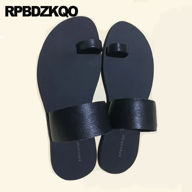 Сандалии мужские кожаные мягкие босоножки без застежки итальянский стиль