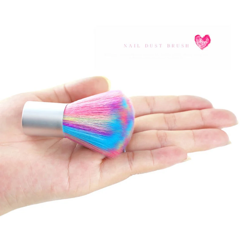

Nail Brushes Colored Bristles Nail Art Cleaner Brush Gel Nail Powder Remover Nail Dust Brush Manicure Beauty Brush Tools 1/2pcs