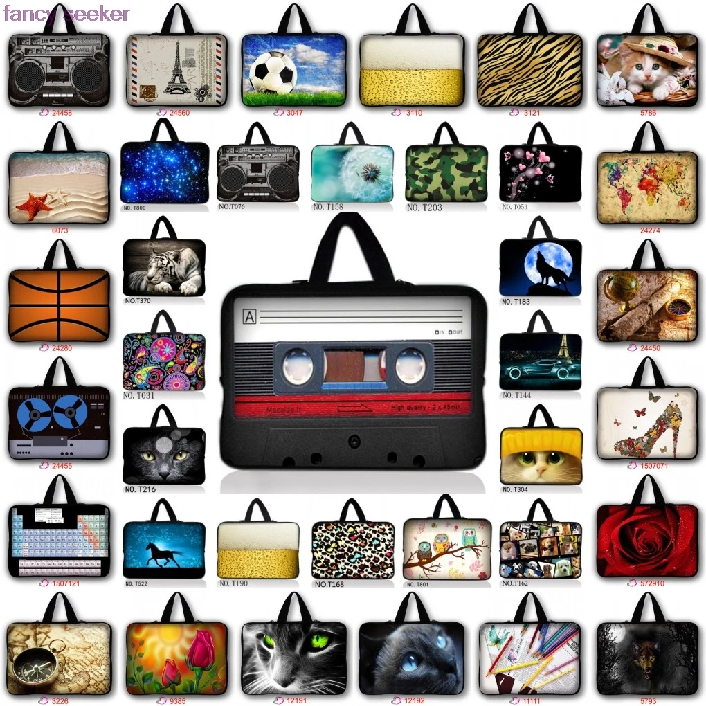 

13 13.3 Notebook Case Print Carrying Cover 12 11.6 Laptop Chromebook Bag 10 14 15 17 15.6 17.3 Inch Computer PC Bag Bolsas Pouch