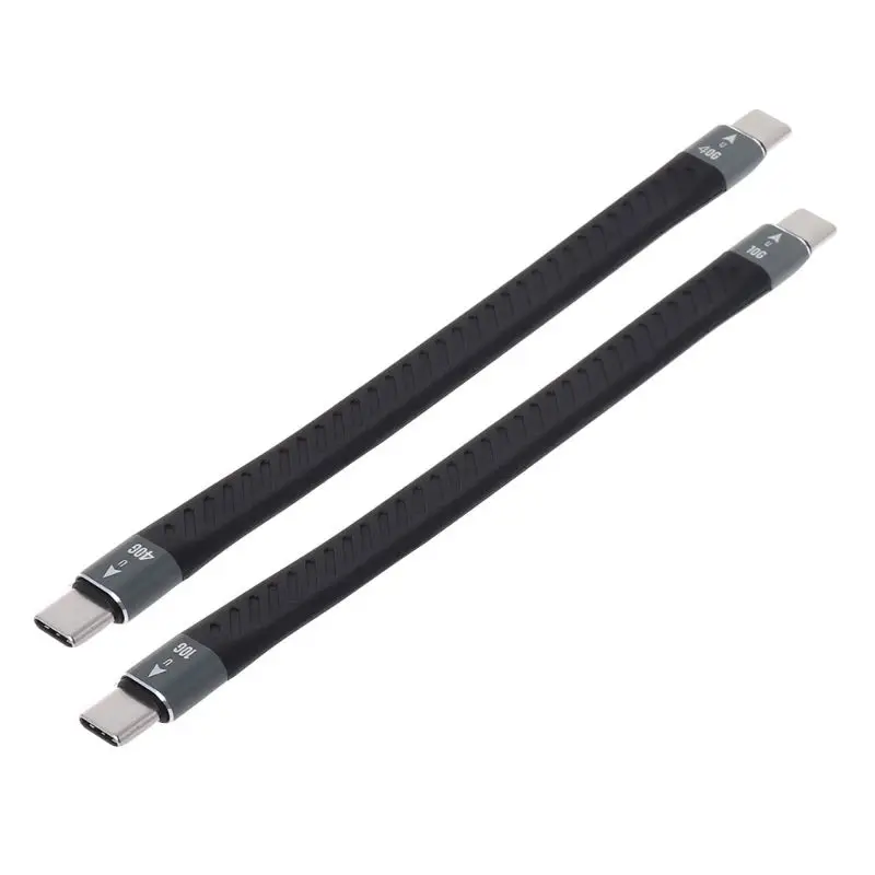 

Кабель для передачи данных Thunderbolt 3, 10/40 Гбит/с, мягкий, для зарядки, с чипом Emark