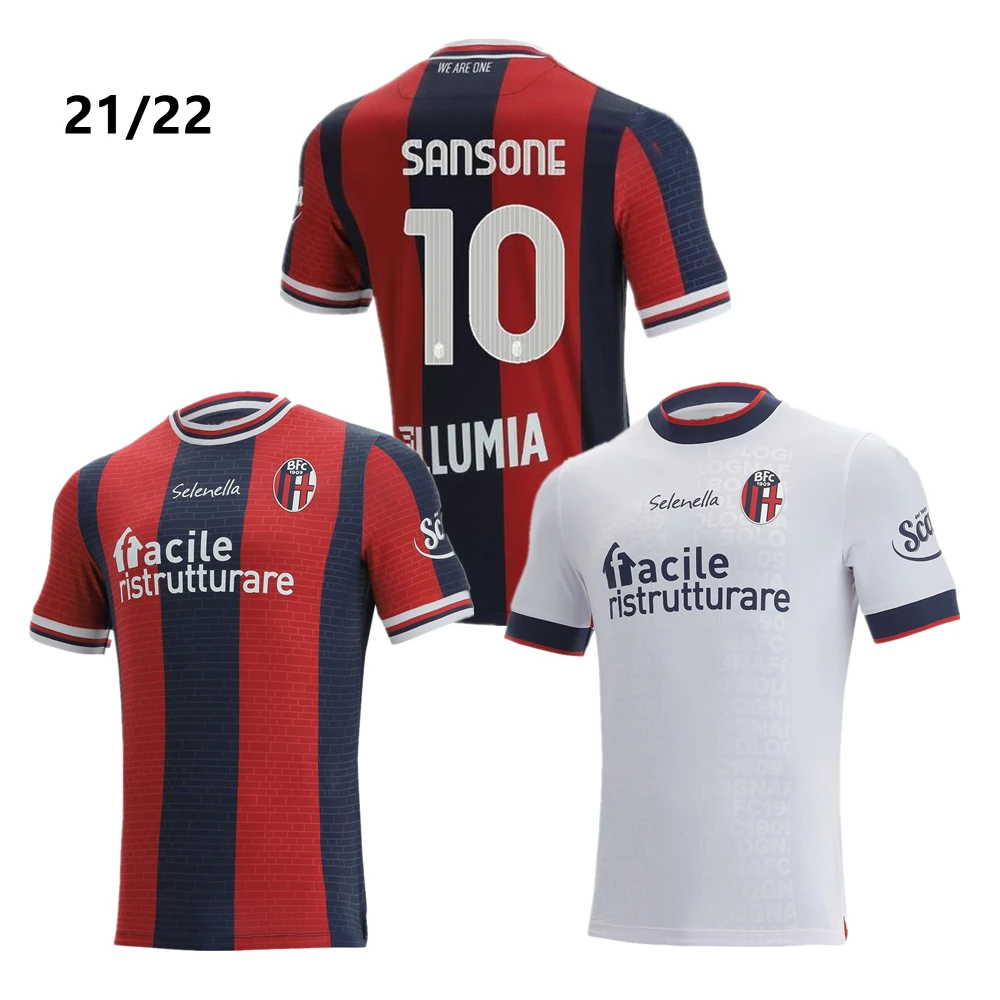 

New 2021 2022 Bologna home jersey 21/22 BFC maglia da calcio Sansone SANTANDER Orsolini SVANBER G high-quality football shirt