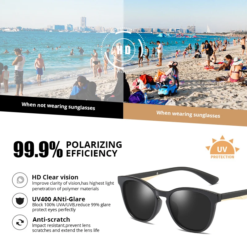 Женские очки кошачий глаз Pro Acme поляризационные с линзами 1:1 TAC уникальные в