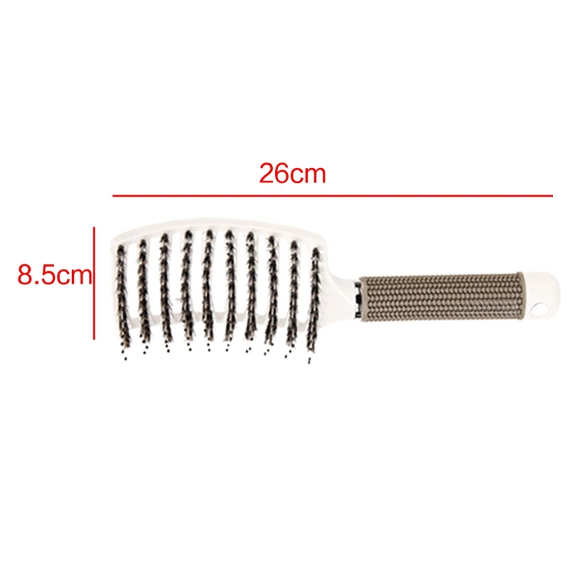 

Boar Bristle Hair Brush-Curved And Vented Detangling Hair Brush For Women Long,Thick,Thin Curly Hair Vent Brush Gift Kit