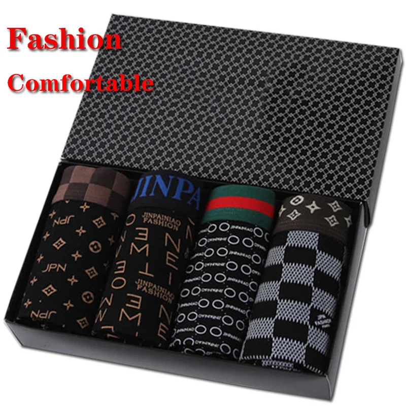 

Men's underwear, modal, men's boxer shorts, sexy print, youth student sports, breathable boxer briefs