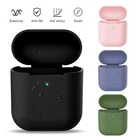 4 @ # Airpods 2 разноцветный Чехол чехол противоударный чехол для Apple защитный чехол Airpods беспроводные наушники зарядное устройство сумка сумки