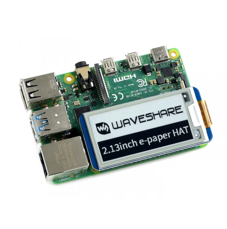 Электронная бумажная шляпа 2 13 дюйма 250x122 дисплей e Ink для Raspberry Pi 3B/2B/Zero W SPI
