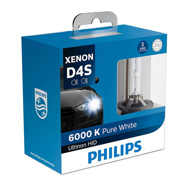 Лампы Philips HID 6000K D1S D2S D2R D3S D4S Ultinon холодный синий ксенон белый свет