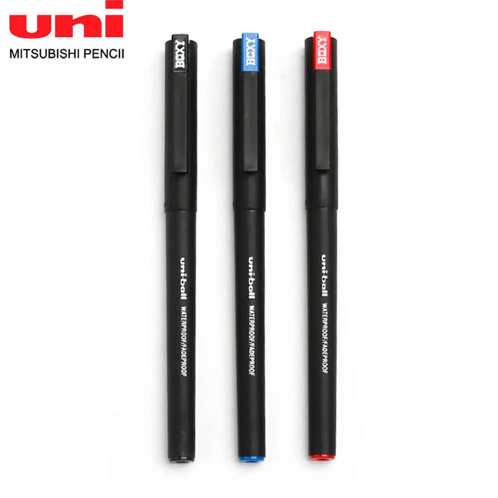 

Японская водостойкая прямая жидкая гелевая ручка UNI, 6 шт., быстросохнущие принадлежности 0,5 мм, офисные и школьные принадлежности