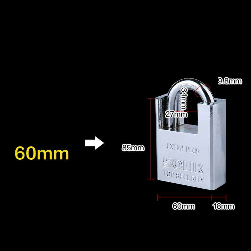 Водонепроницаемый дверной замок с защитой от кражи и ржавчины навесной медным