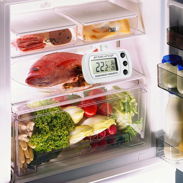 Цифровой холодильник термометр мини морозильник водонепроницаемый ЖК-дисплей