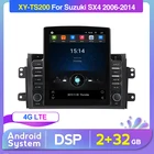 Gps Tesla Android для Suzuki SX4 2006 2007 2008-2011 2012 2013 лента Авторадио рекордер стерео автомобиль WIFI 4G чистая аудио