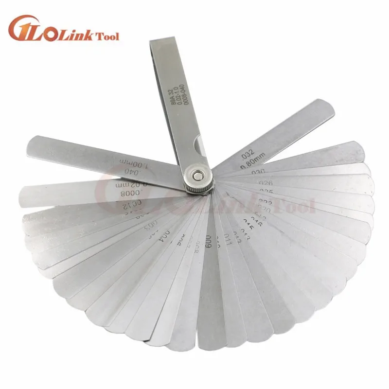 32 лопасти метрический толщиномер набор таппет клапан датчик измерительный