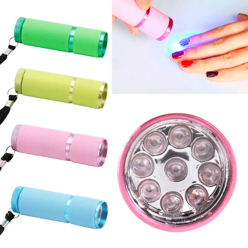 

9W UV Flashlight 9 Led Ultra Violet Torch Light 395NW UV GEL Curing Lamp Epoxy UV Resin Cure Adhesive Glue Jewelry Tools