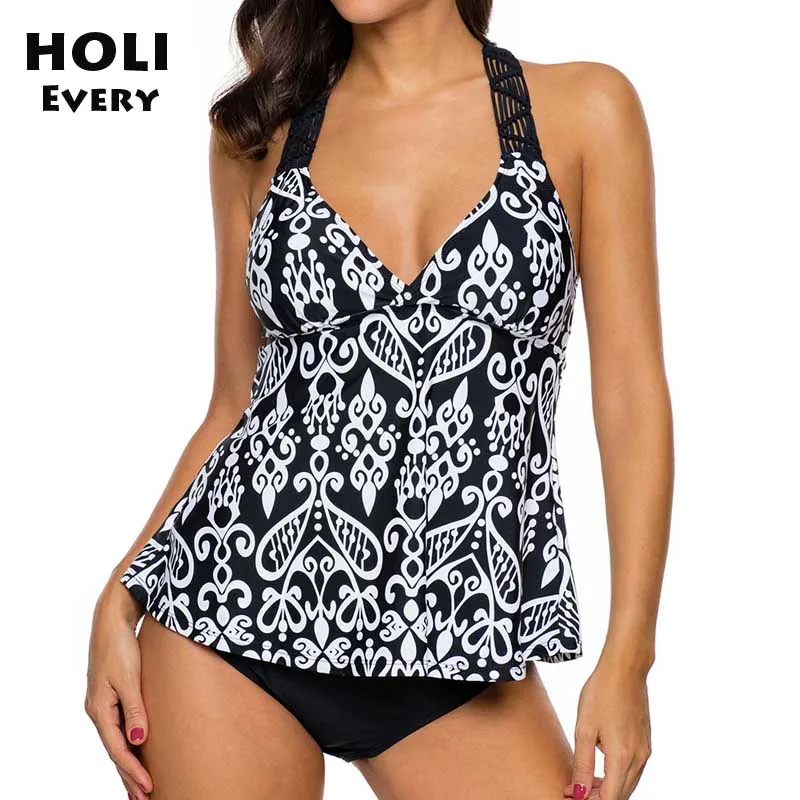 Купальный костюм для женщин купальный танкини размера плюс женский ретро с