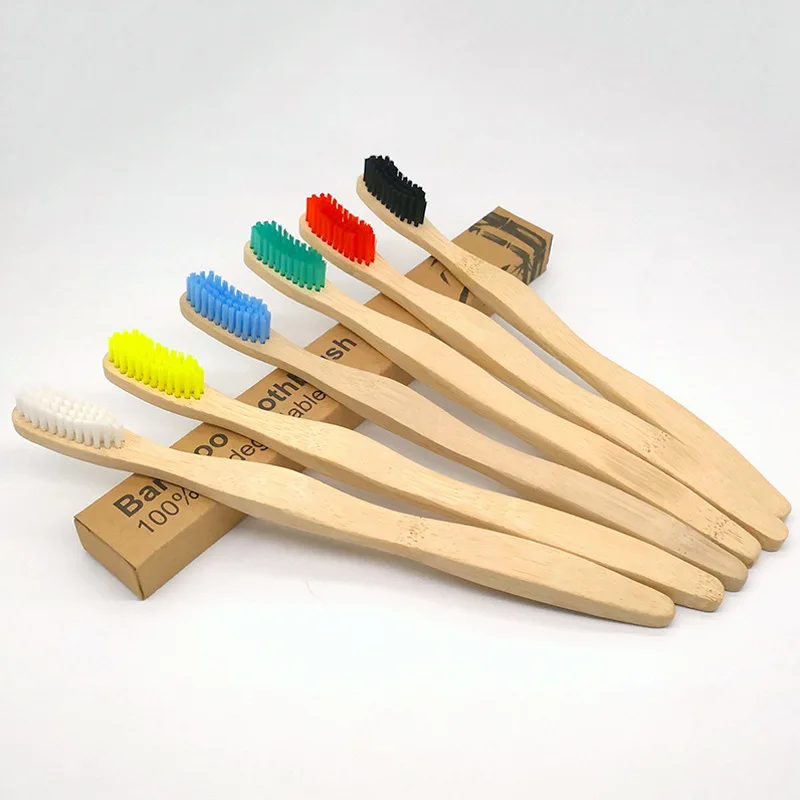 Органический натуральный биоразлагаемый бамбуковой ручкой с бамбуковым